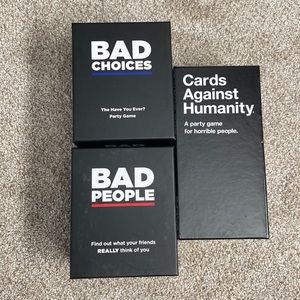 Cards Against Humanity, Bad People, Bad Choices Card Party Games